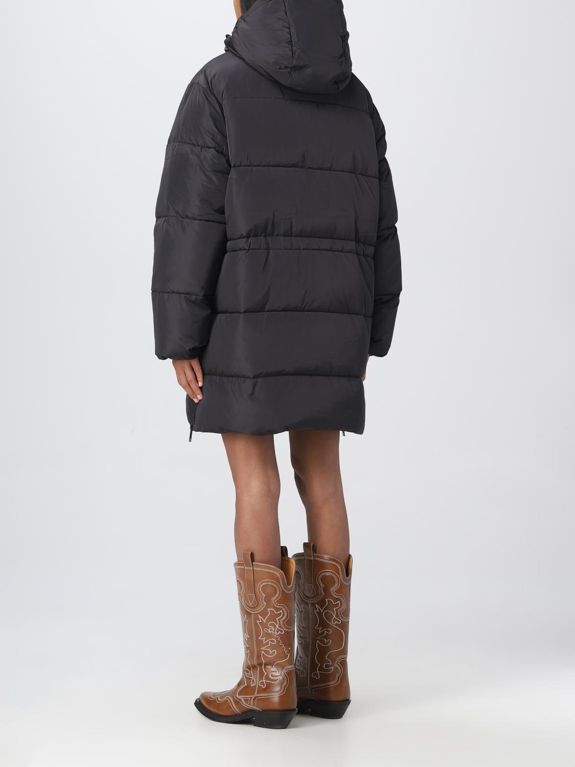 GANNI JACKET: Ganni down jacekt with hood, Black - Img 3