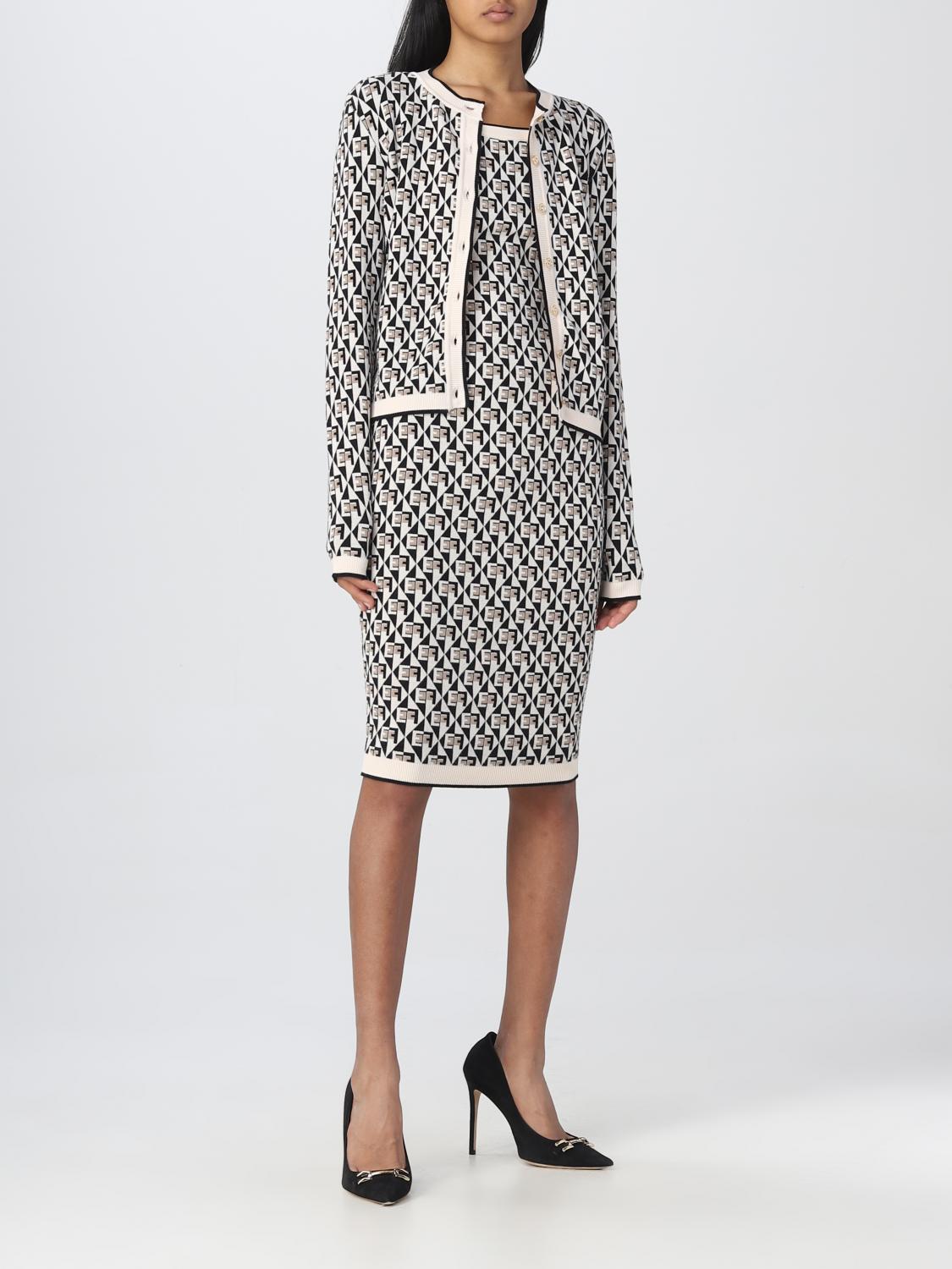 ELISABETTA FRANCHI CARDIGAN: Cardigan Elisabetta Franchi in viscosa stretch, Nero - Img 2