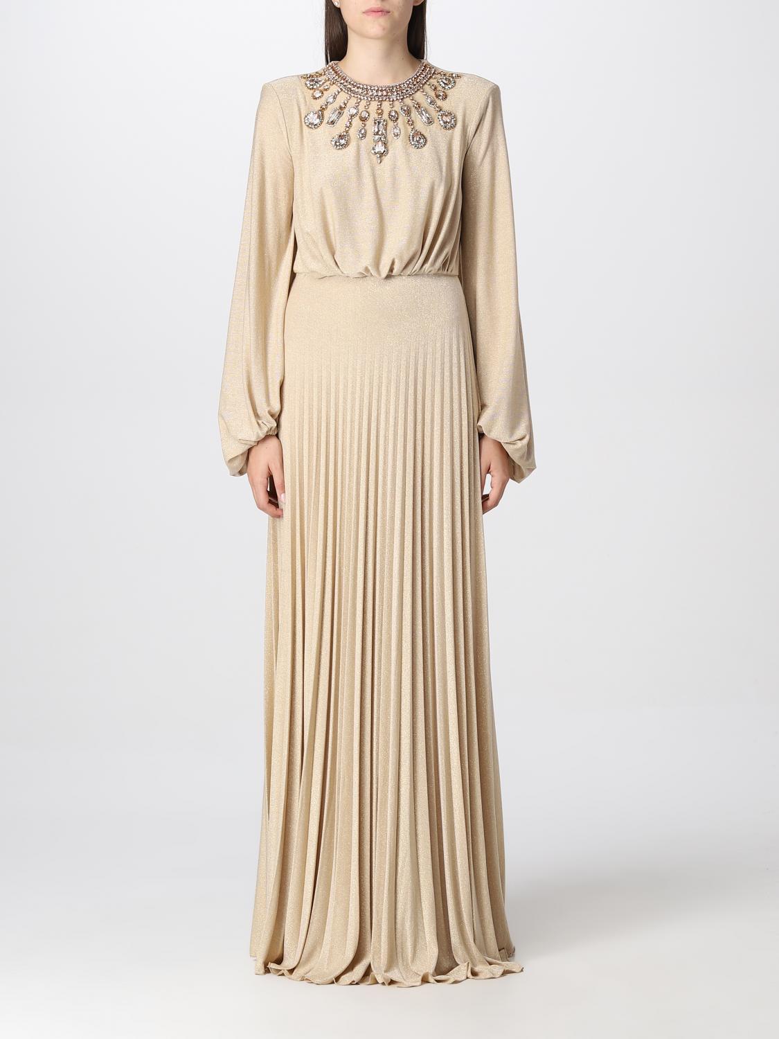 ELISABETTA FRANCHI VESTIDO: Vestido mujer Elisabetta Franchi, Oro - Img 1