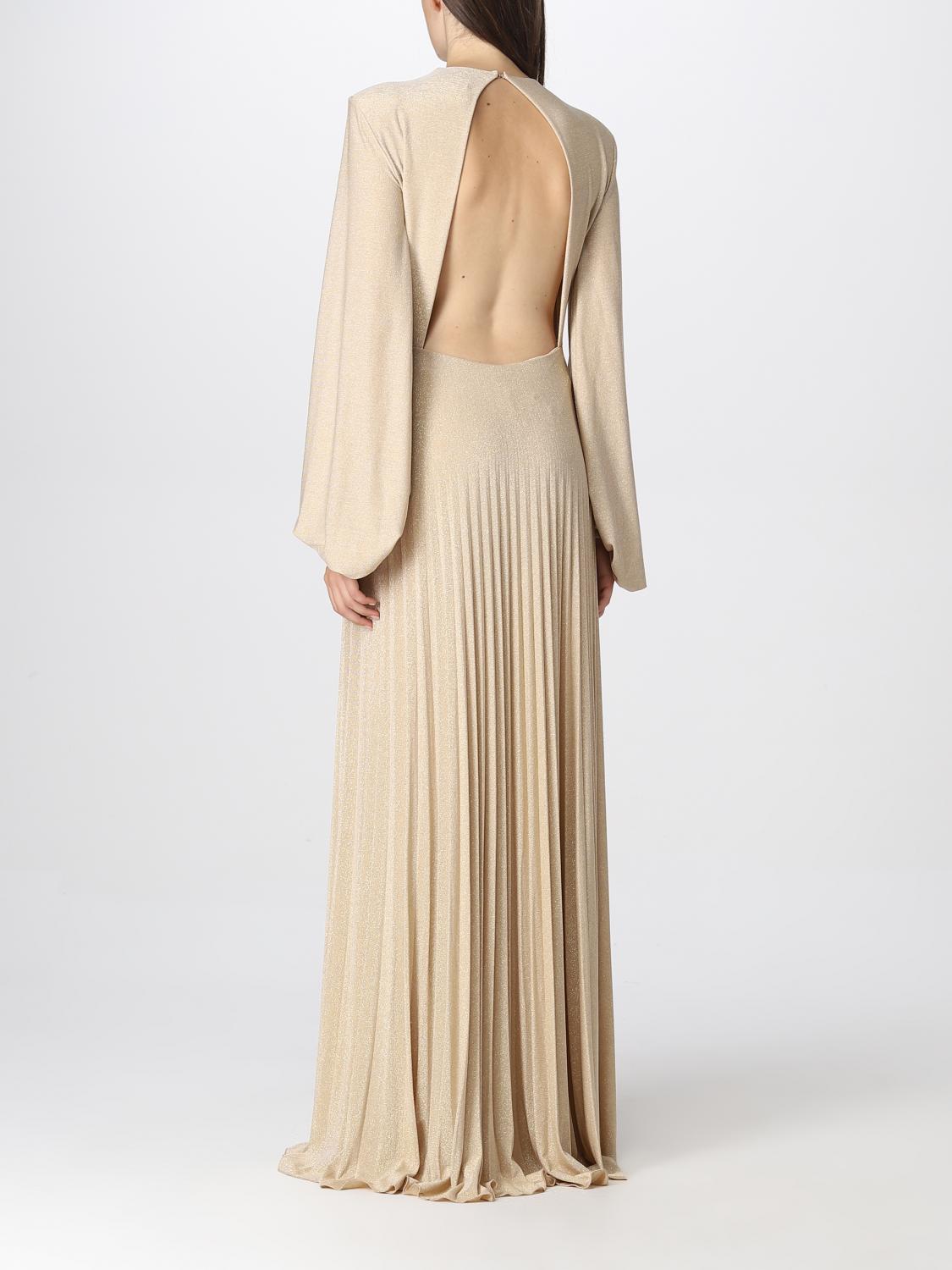 ELISABETTA FRANCHI VESTIDO: Vestido mujer Elisabetta Franchi, Oro - Img 2