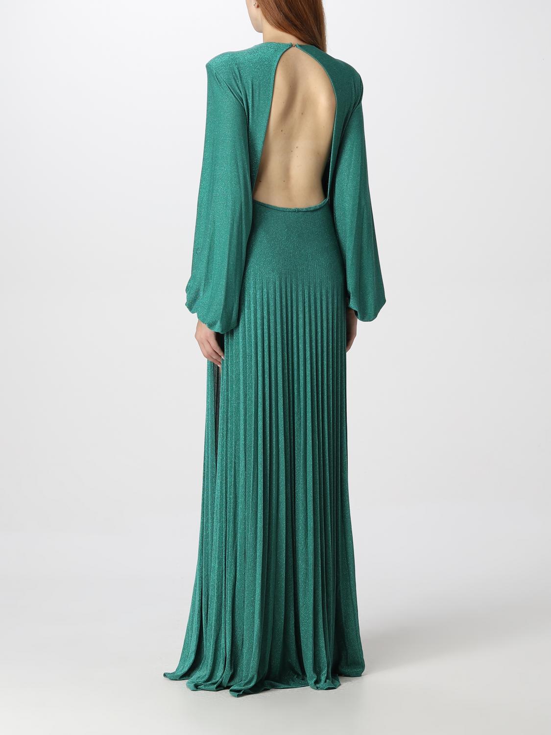 ELISABETTA FRANCHI VESTIDO: Vestido mujer Elisabetta Franchi, Esmeralda - Img 2