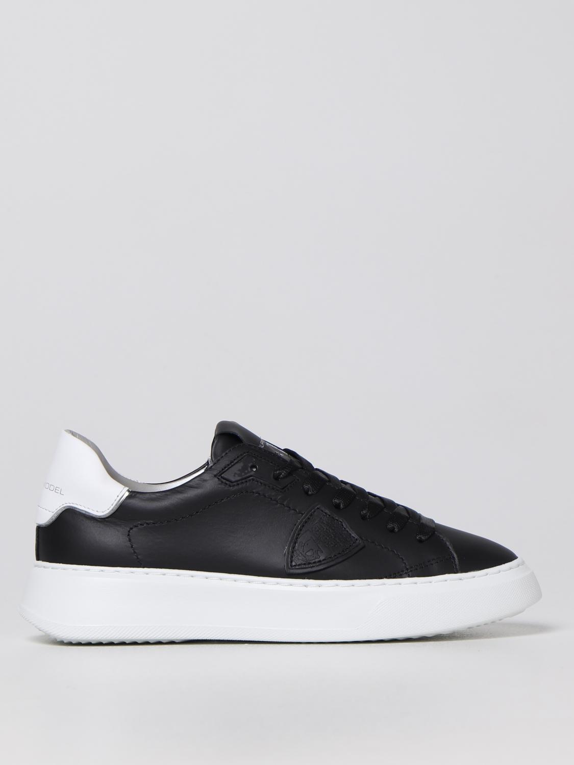 PHILIPPE MODEL SNEAKERS: Sneakers Temple Philippe Model in pelle, Nero - Img 1