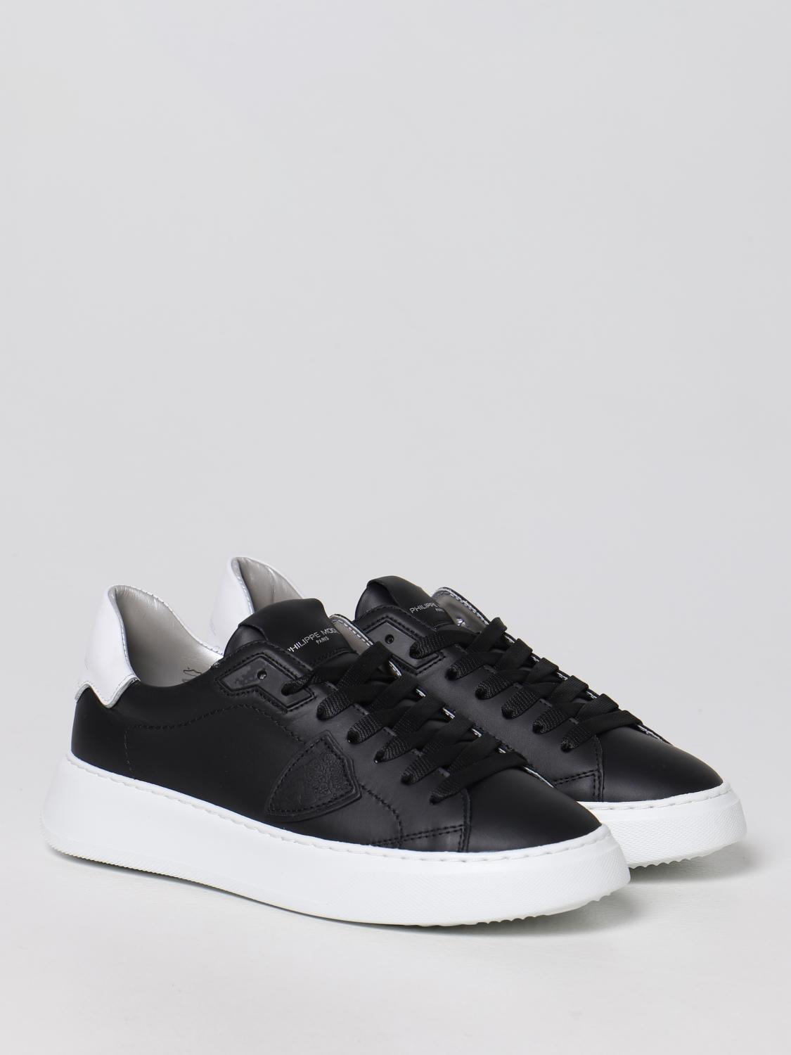 PHILIPPE MODEL SNEAKERS: Sneakers Temple Philippe Model in pelle, Nero - Img 2
