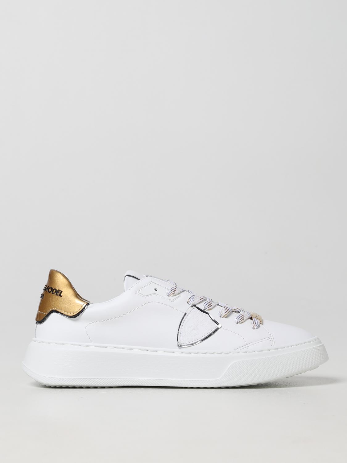 PHILIPPE MODEL SNEAKERS: Sneakers Temple Philippe Model in pelle, Oro - Img 1