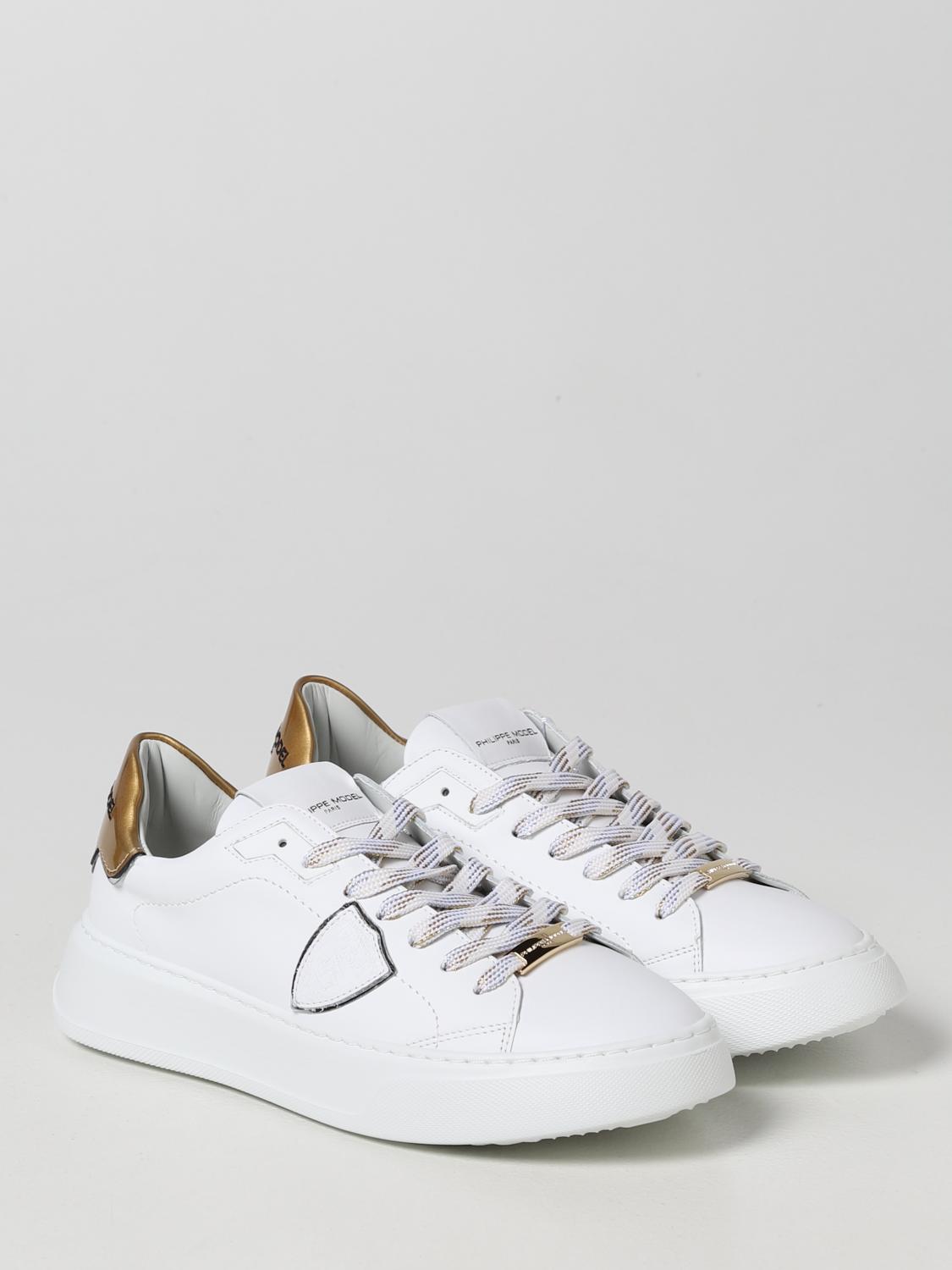 PHILIPPE MODEL SNEAKERS: Sneakers Temple Philippe Model in pelle, Oro - Img 2