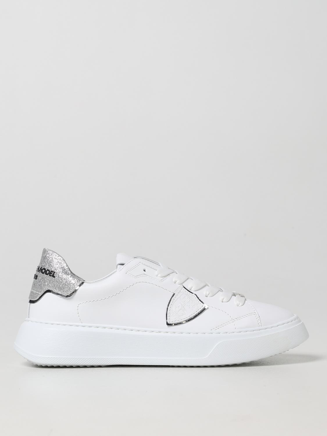 PHILIPPE MODEL SNEAKERS: Sneakers Temple Philippe Model in pelle, Bianco 1 - Img 1