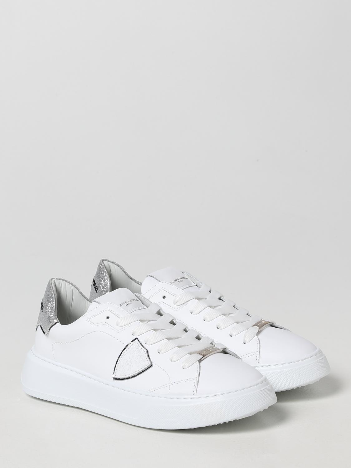 PHILIPPE MODEL SNEAKERS: Sneakers Temple Philippe Model in pelle, Bianco 1 - Img 2