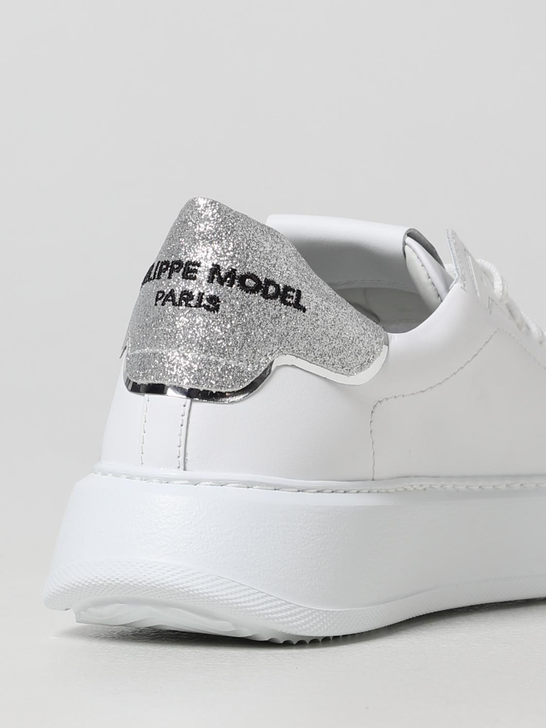 PHILIPPE MODEL SNEAKERS: Sneakers Temple Philippe Model in pelle, Bianco 1 - Img 3