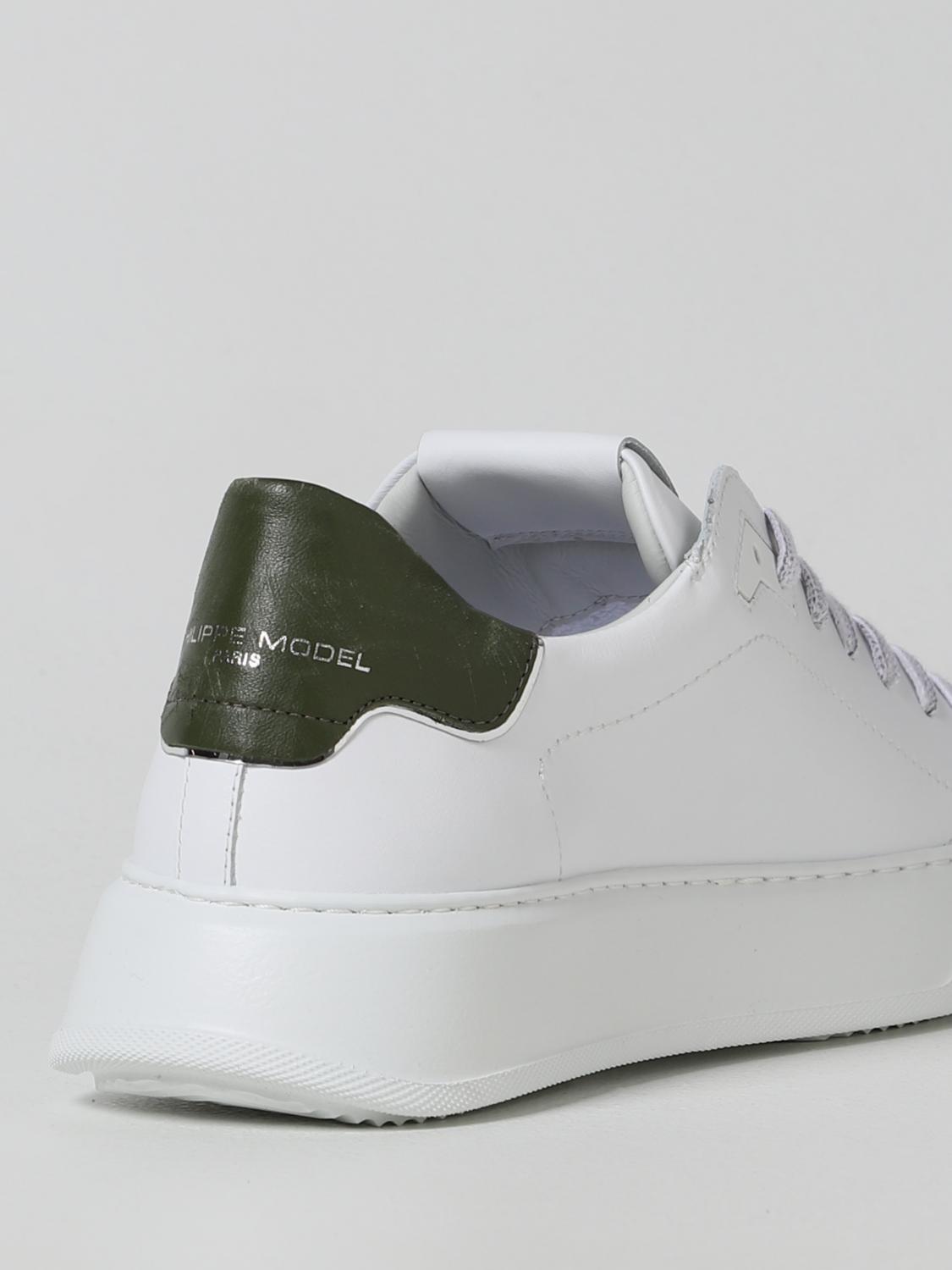 PHILIPPE MODEL SNEAKERS: Sneakers Temple Philippe Model in pelle, Bianco 1 - Img 3