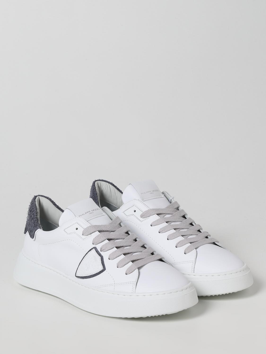 PHILIPPE MODEL SNEAKERS: Sneakers Temple Philippe Model in pelle, Bianco 2 - Img 2