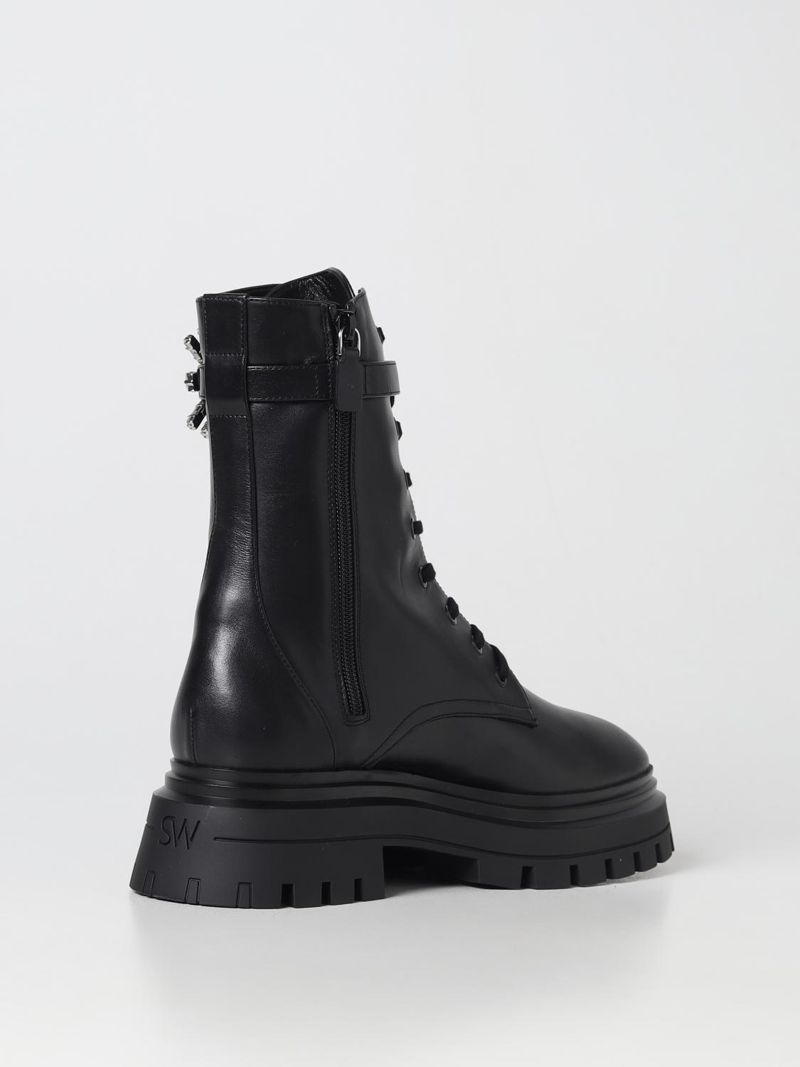 STUART WEITZMAN BOTTINES PLATES: Chaussures femme Stuart Weitzman, Noir - Img 3