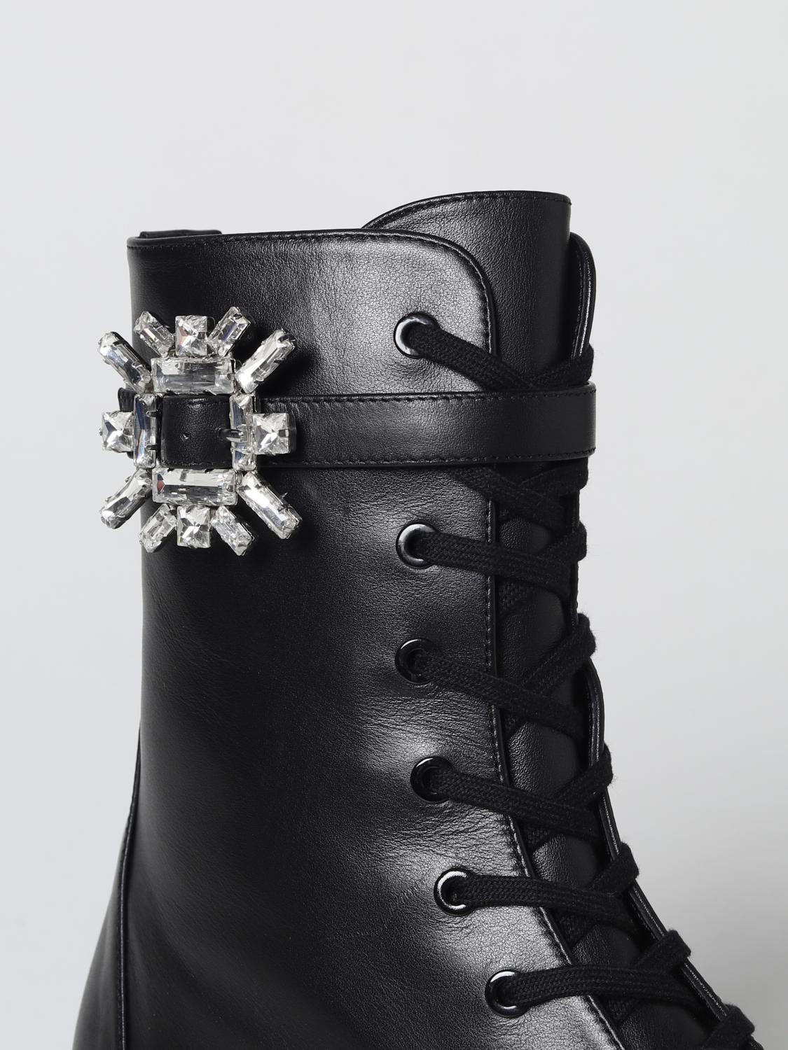 STUART WEITZMAN BOTTINES PLATES: Chaussures femme Stuart Weitzman, Noir - Img 4