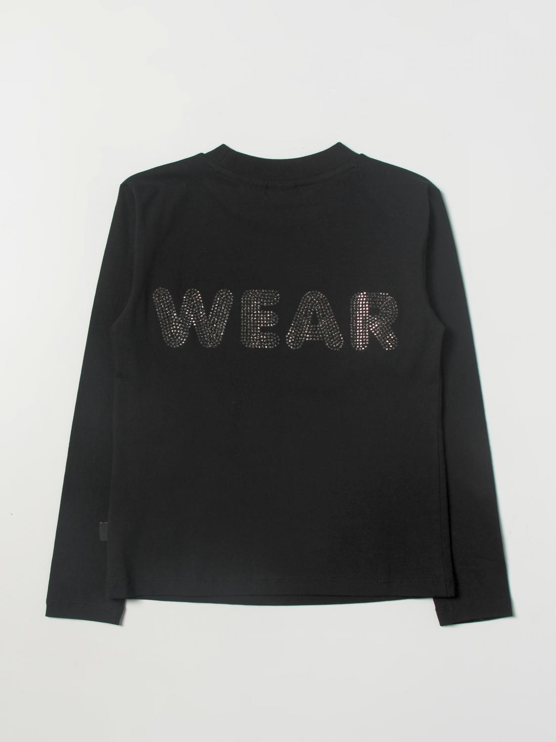 GCDS JUNIOR CAMISETA: Camisetas niños GCDS, Negro - Img 2