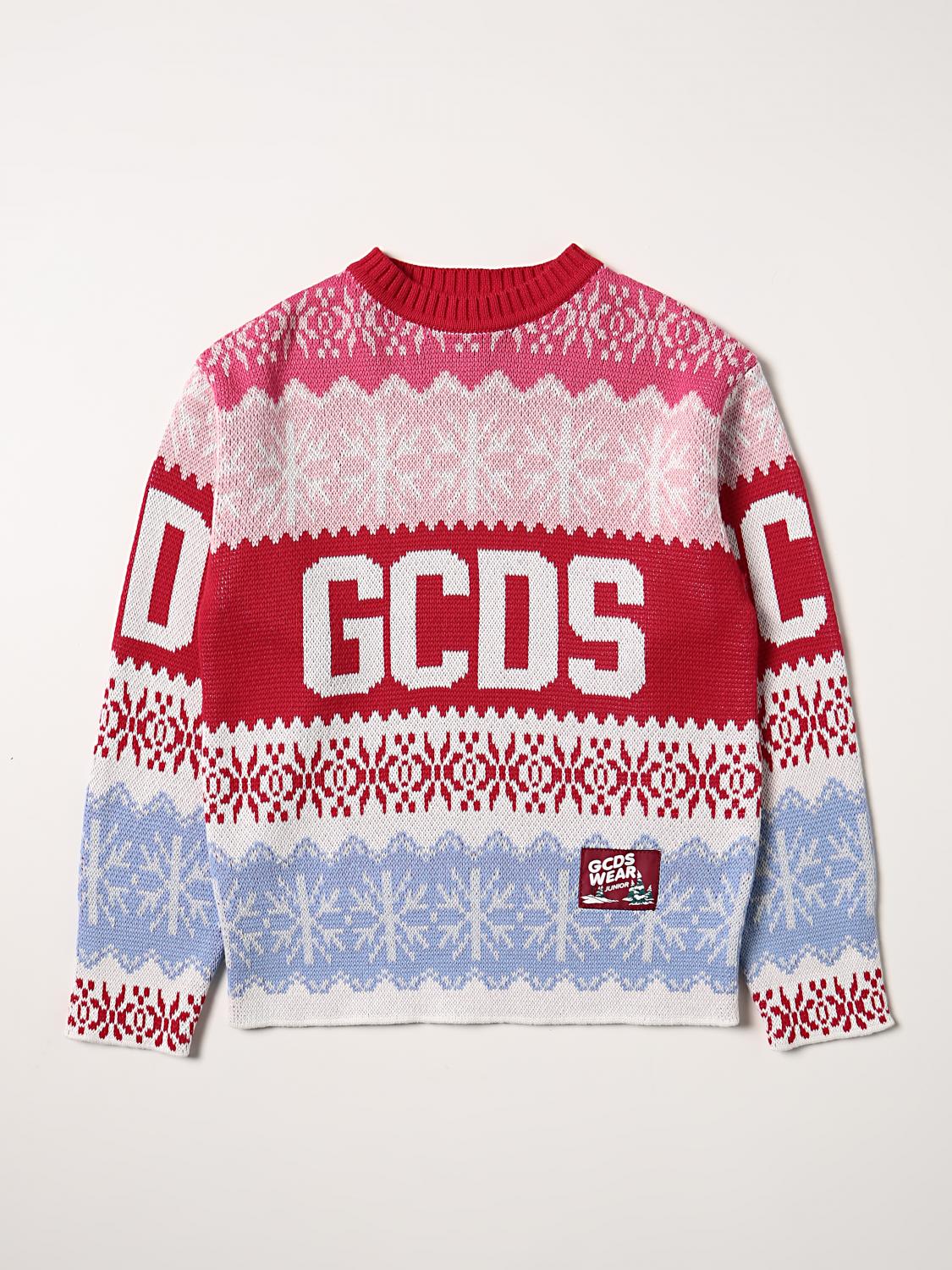 GCDS JUNIOR JERSEY: Jersey niños GCDS, Rojo - Img 1