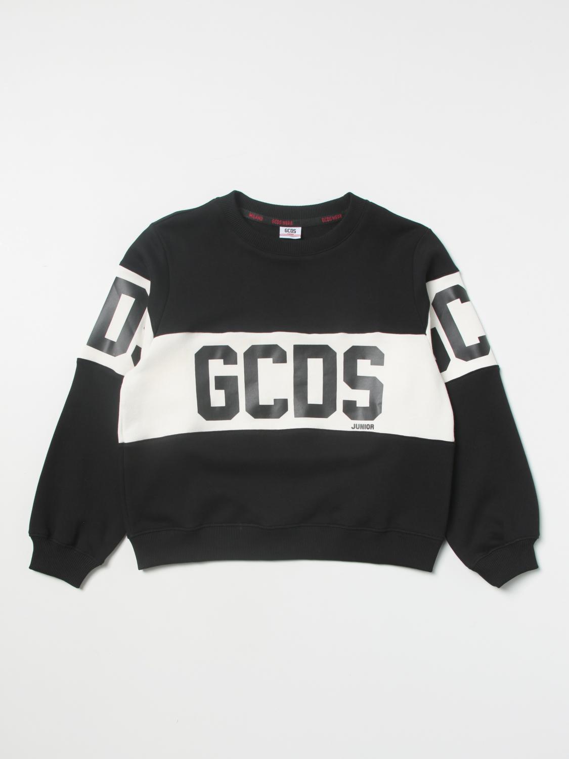 GCDS JUNIOR PULLOVER: GCDS Jungen Pullover, Schwarz - Img 1