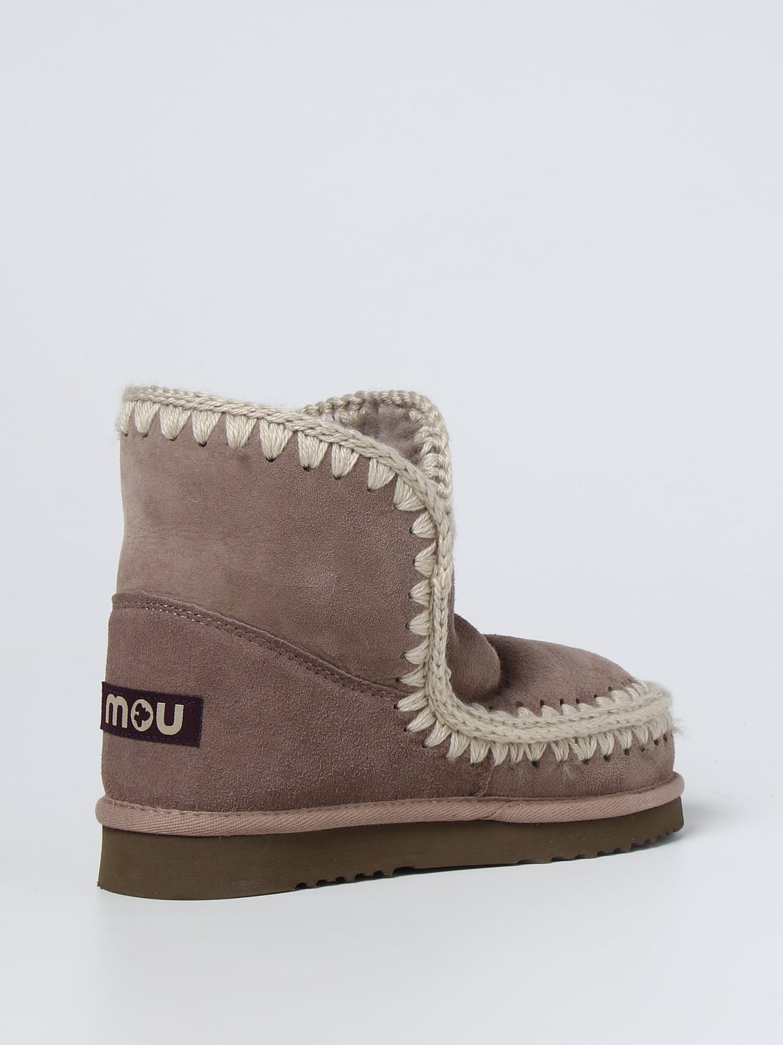 MOU FLACHE STIEFELETTEN: Mou Damen Schuhe, Beige - Img 3