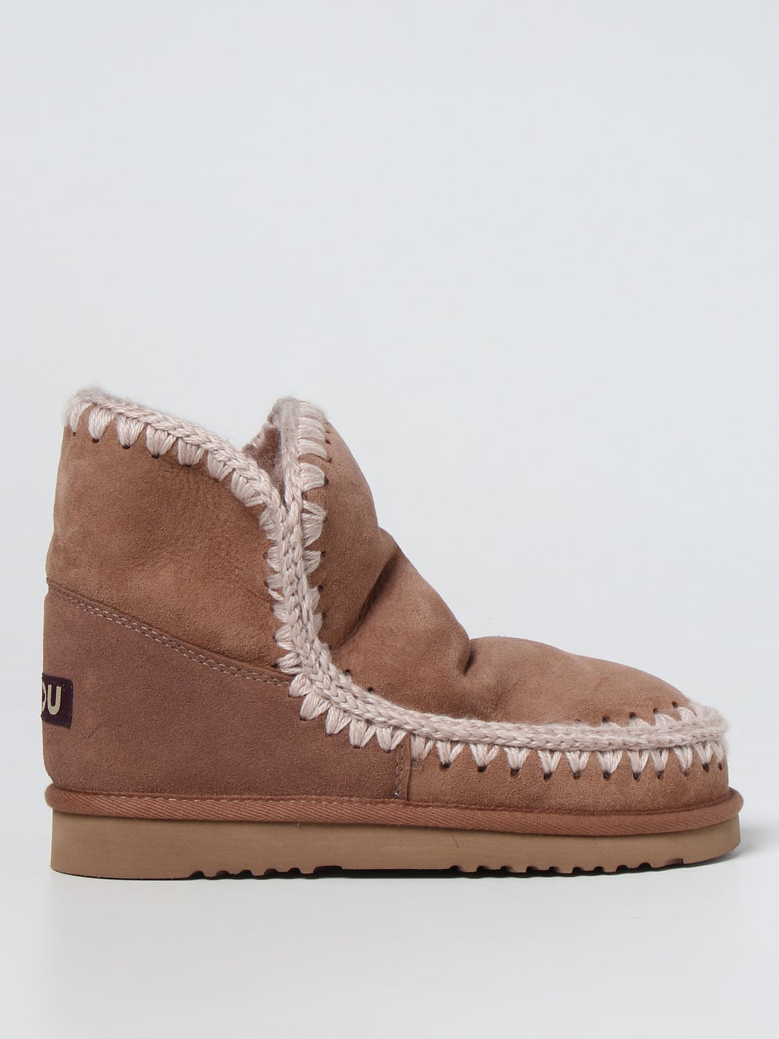 MOU FLACHE STIEFELETTEN: Mou Damen Schuhe, Camel - Img 1