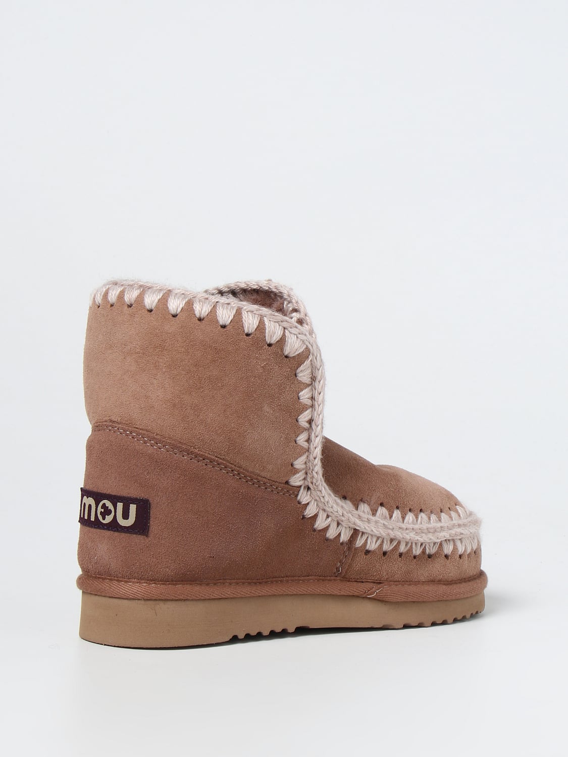 MOU FLACHE STIEFELETTEN: Mou Damen Schuhe, Camel - Img 3