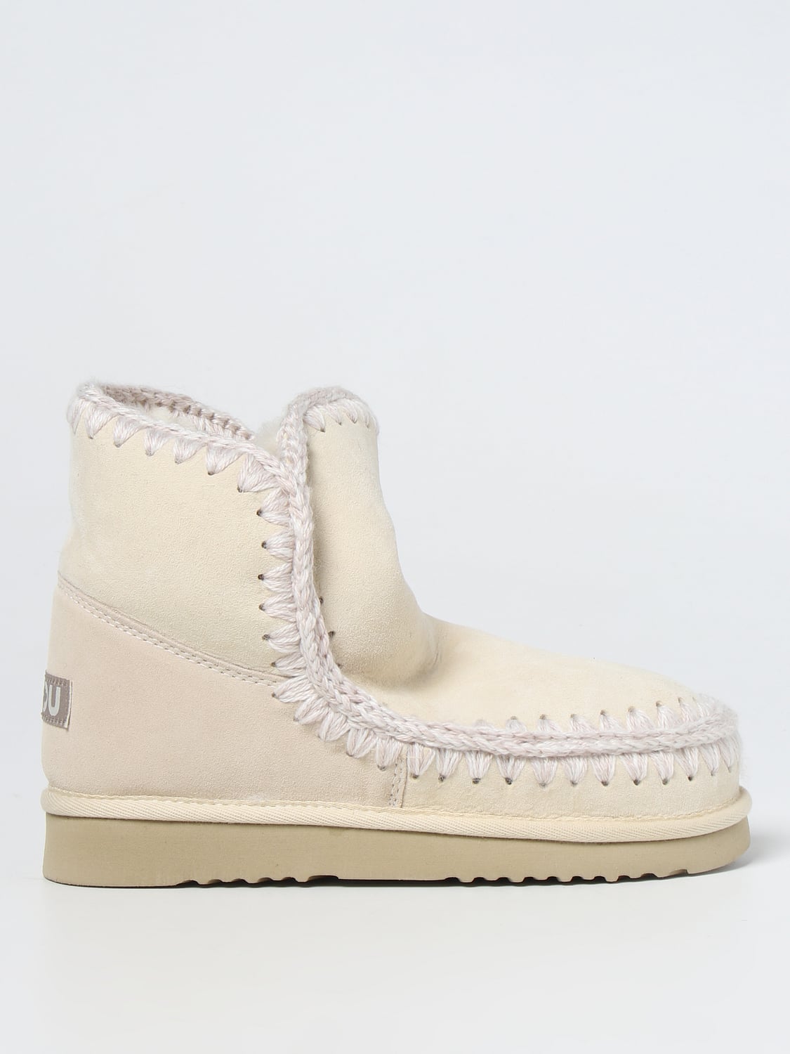 MOU FLACHE STIEFELETTEN: Mou Damen Schuhe, Yellow Cream - Img 1