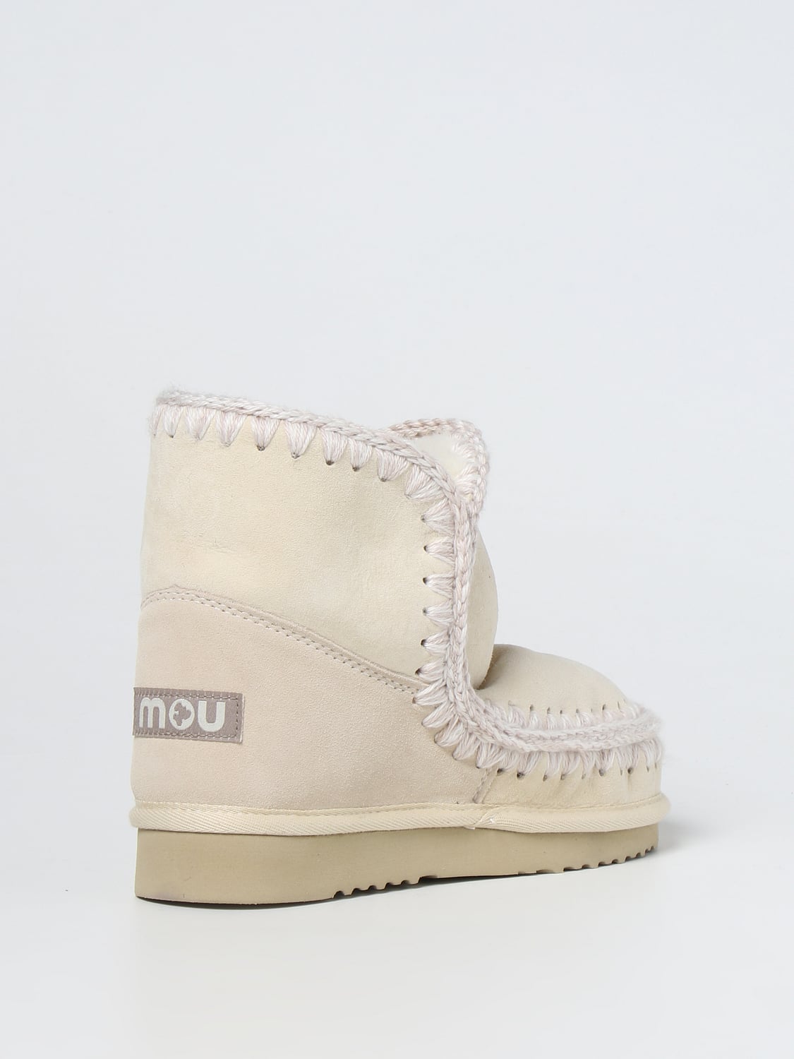 MOU FLACHE STIEFELETTEN: Mou Damen Schuhe, Yellow Cream - Img 3