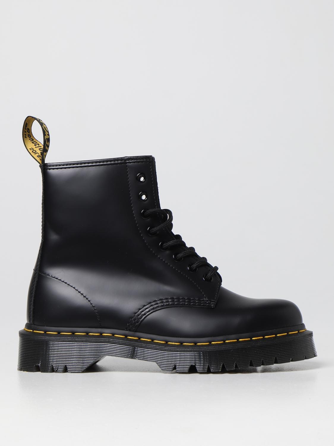 DR. MARTENS STIVALETTI: Anfibio 1460 Bex Dr. Martens in pelle spazzolata, Nero - Img 1