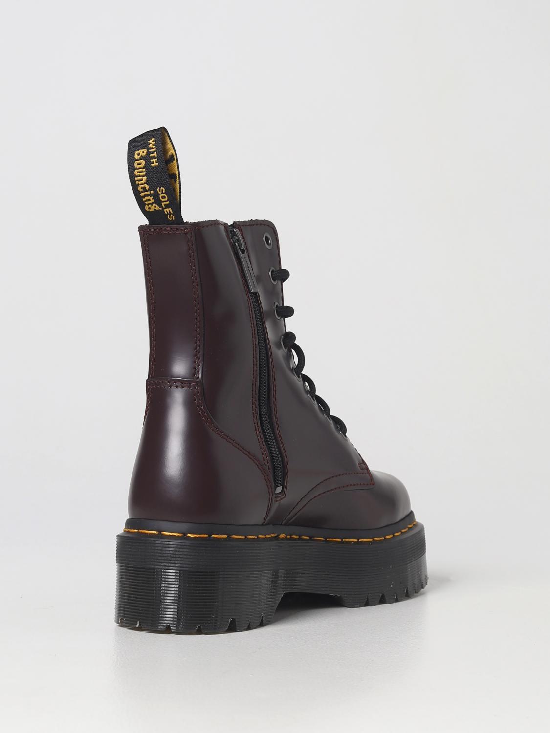 DR. MARTENS FLACHE STIEFELETTEN: Dr. Martens Damen Schuhe, Burgunderrot - Img 3