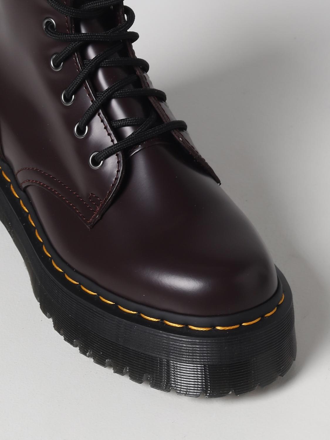 DR. MARTENS FLACHE STIEFELETTEN: Dr. Martens Damen Schuhe, Burgunderrot - Img 4