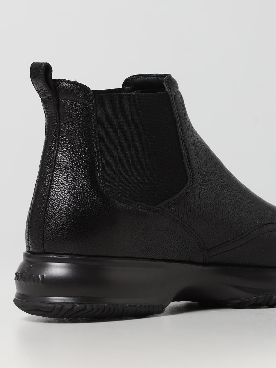 ショートブーツ・ブーティ HOGAN Woman Flat ankle boots Black HXW00N0J090RXQ B999 HOGAN: Shoes women - Black | Hogan flat ankle boots