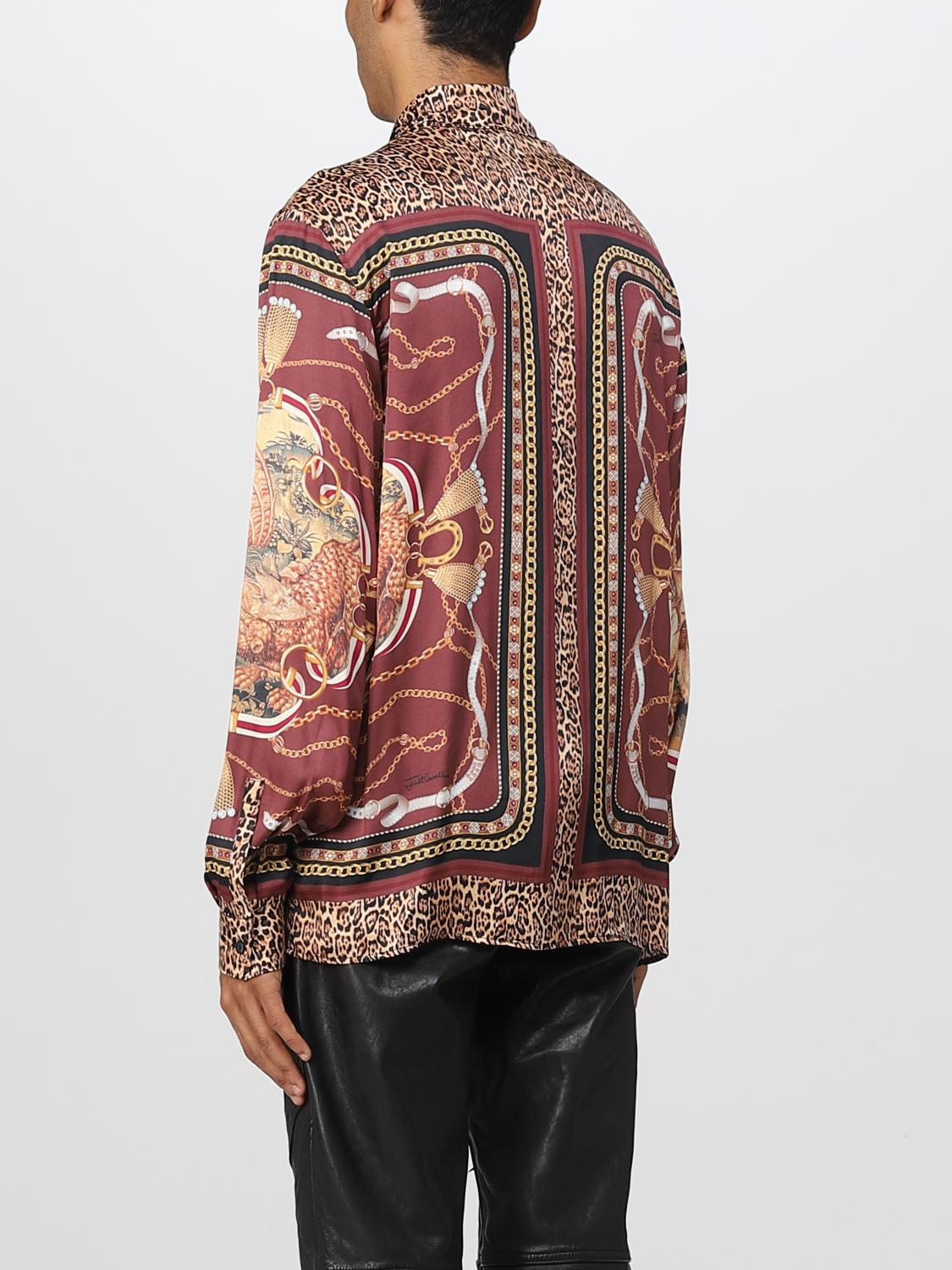 JUST CAVALLI HEMD: Just Cavalli Herren Hemd, Burgunderrot - Img 3