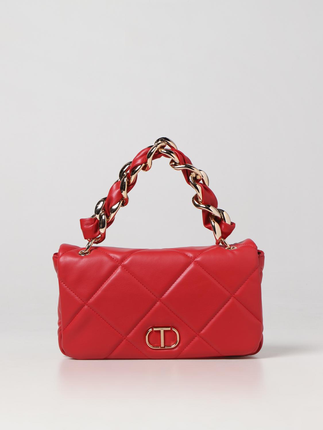 Twinset White PU Women Shoulder Bag