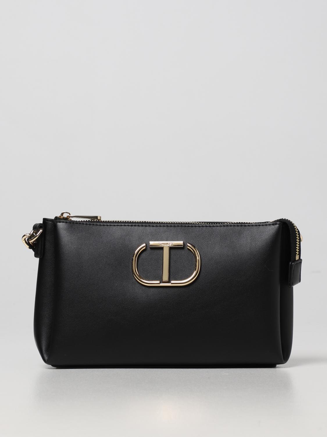 Twinset Nero Poliuretano Women Handbag
