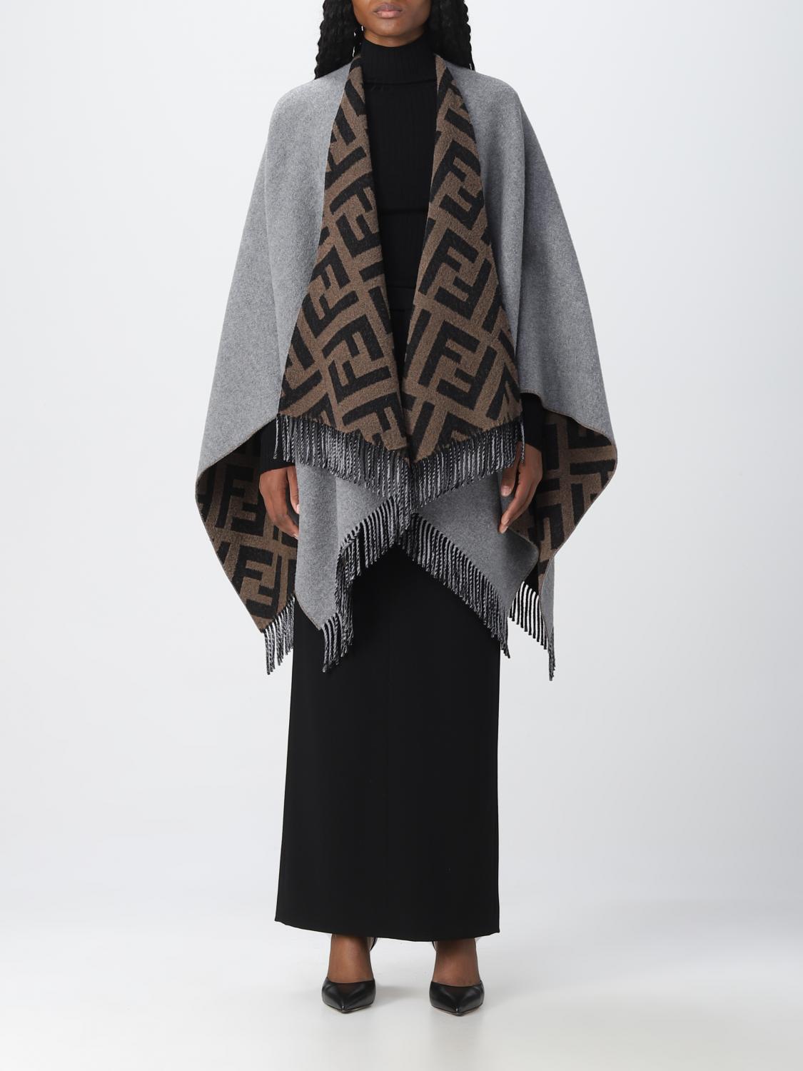 FENDI CLOAK: Cloak women Fendi, Grey - Img 1