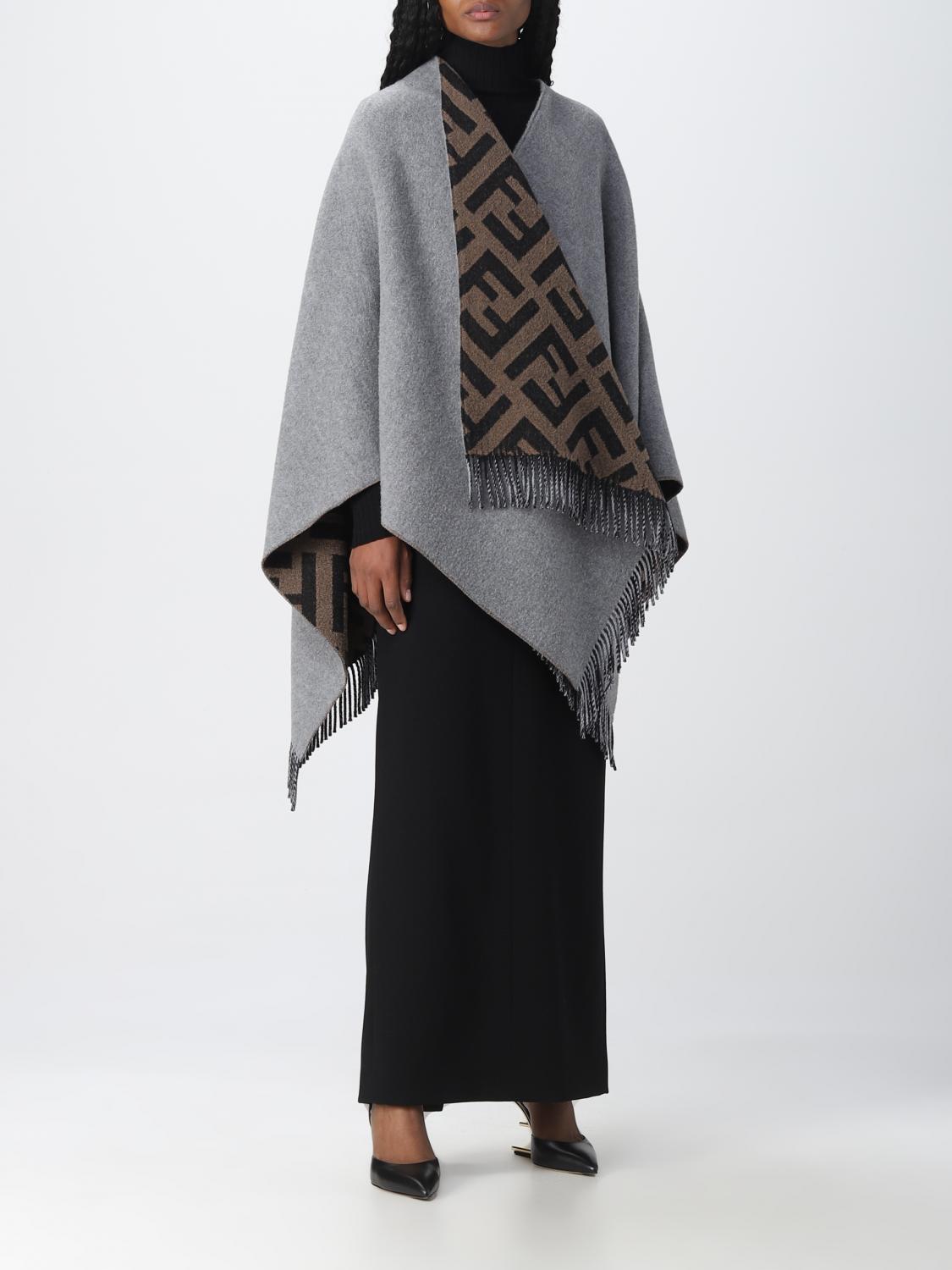 FENDI CLOAK: Cloak women Fendi, Grey - Img 2