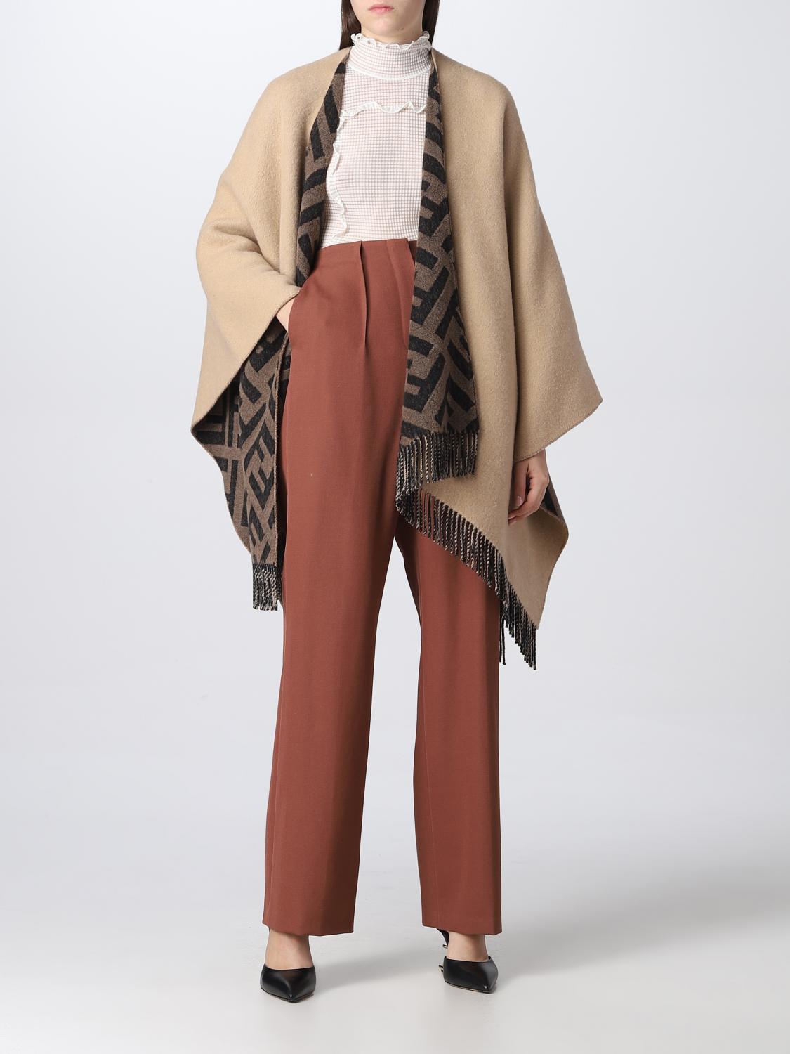 FENDI CAPA: Capa mujer Fendi, Tabaco - Img 2