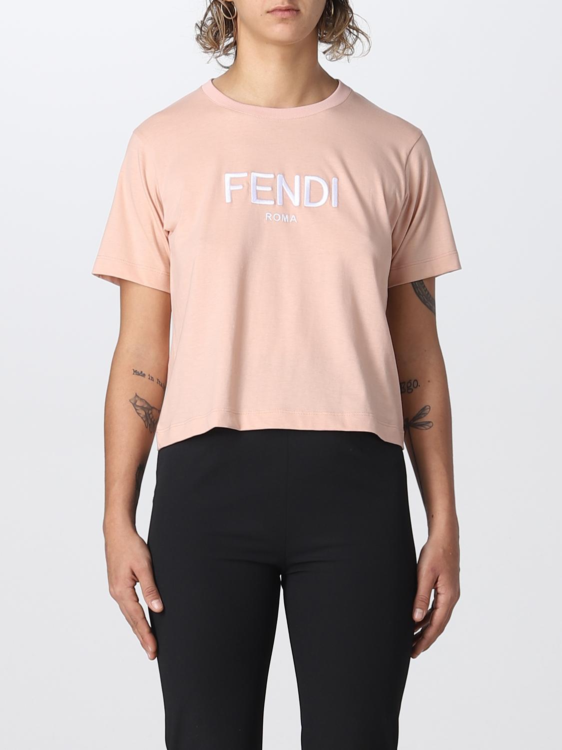 Fendi T-shirt girocollo a righe FSE675-25V main image 1