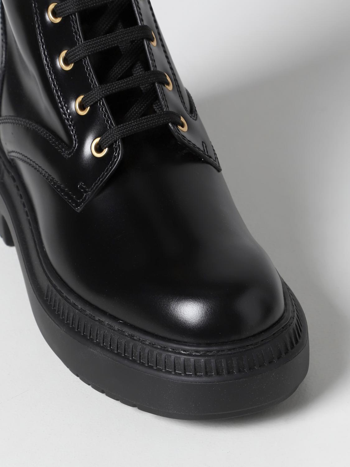 FENDI FLAT ANKLE BOOTS: Shoes women Fendi, Black - Img 4