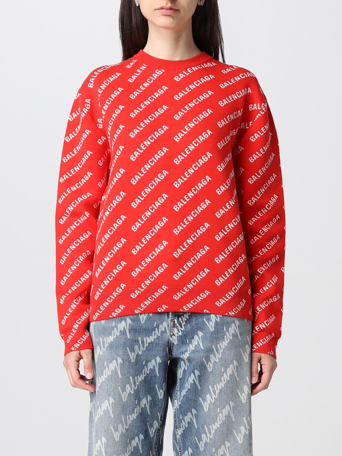 Balenciaga sweater red hotsell