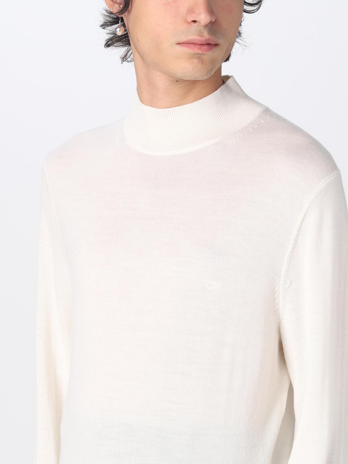 CALVIN KLEIN SWEATER: Sweater men Calvin Klein, Yellow Cream - Img 4