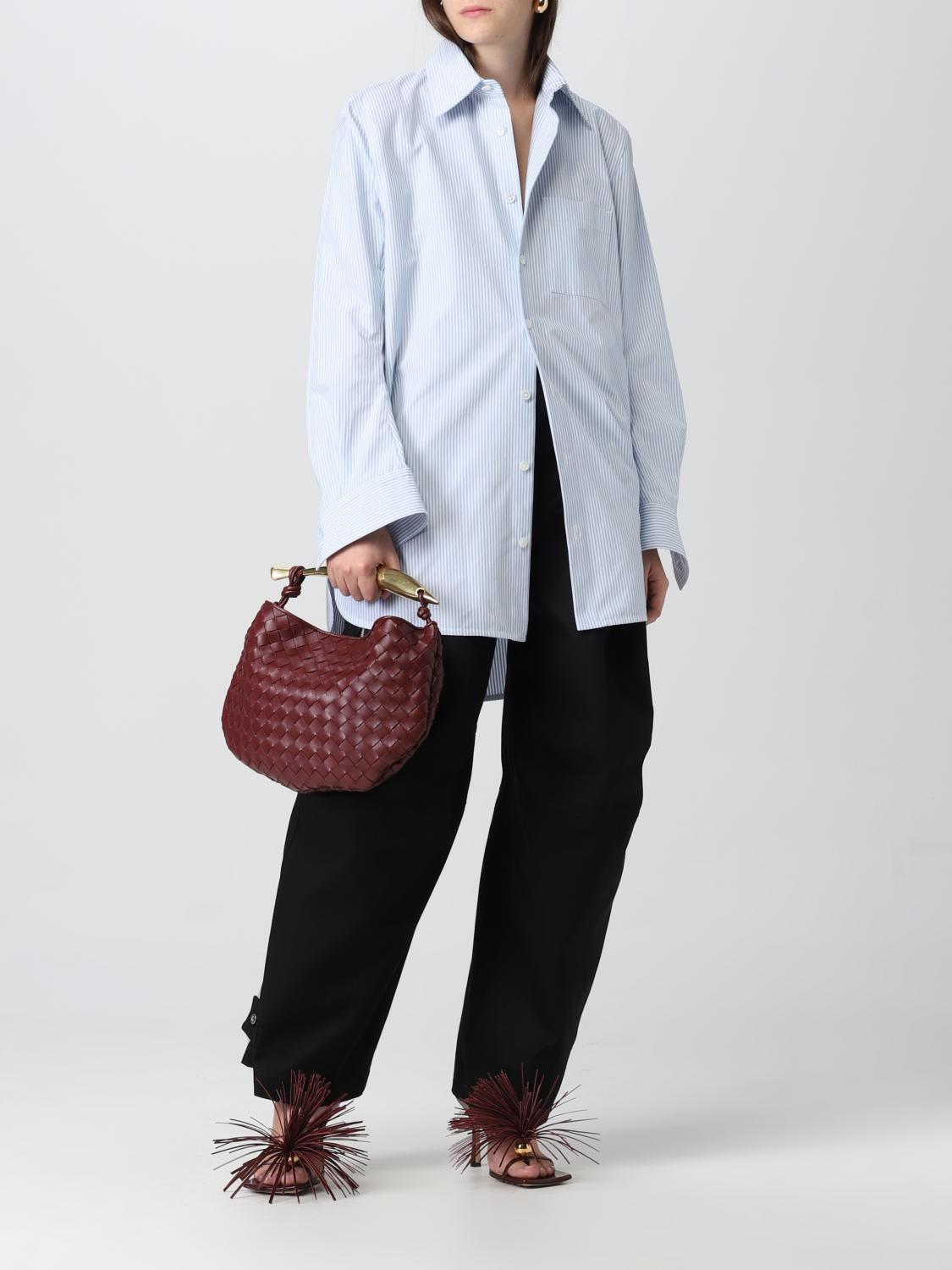 BOTTEGA VENETA HANDBAG: Bottega Veneta Sardine woven leather handbag, Burgundy - Img 2