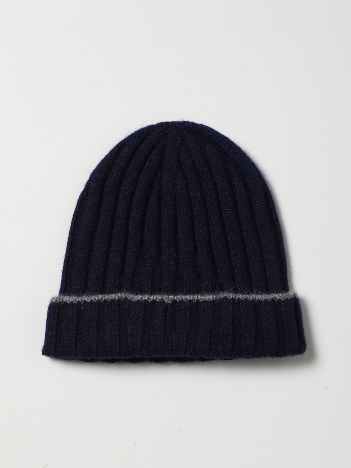 BRUNELLO CUCINELLI GORRO: Gorro hombre Brunello Cucinelli, Azul Oscuro - Img 1