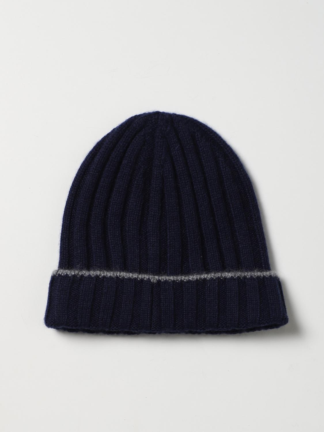 BRUNELLO CUCINELLI GORRO: Gorro hombre Brunello Cucinelli, Azul Oscuro - Img 2