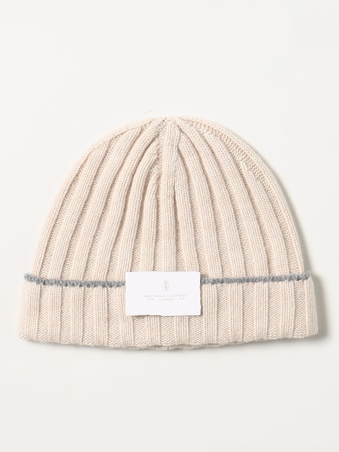 BRUNELLO CUCINELLI GORRO: Gorro hombre Brunello Cucinelli, Champán - Img 1