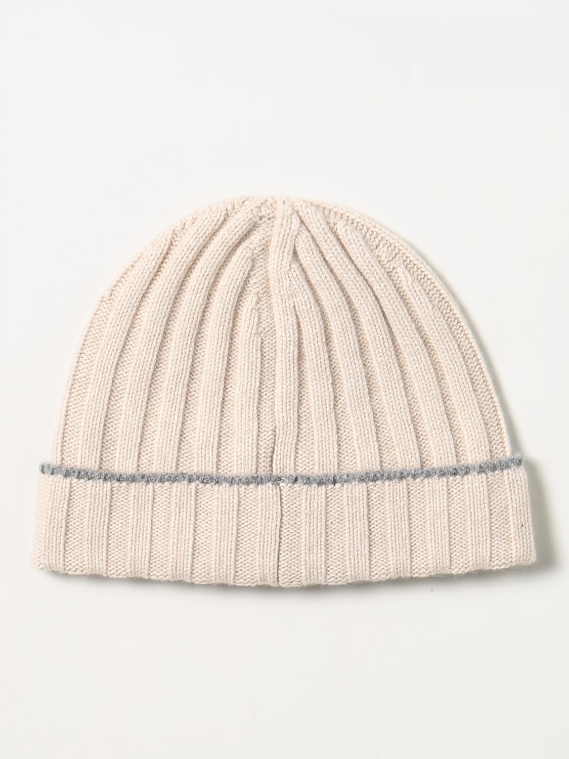 BRUNELLO CUCINELLI GORRO: Gorro hombre Brunello Cucinelli, Champán - Img 2