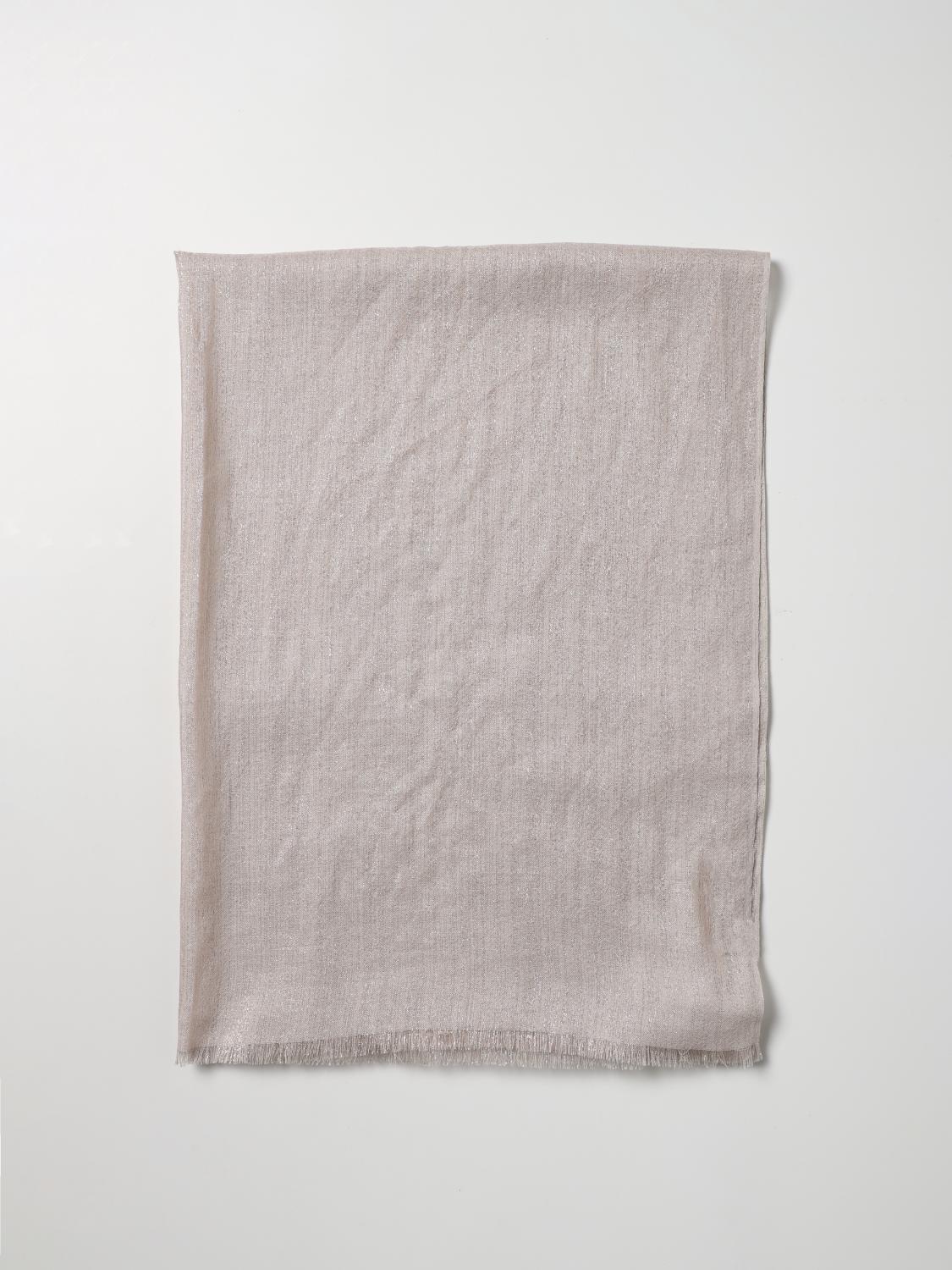 BRUNELLO CUCINELLI SCIARPA: Sciarpa Sparkling Brunello Cucinelli in cashmere e seta, Panna - Img 1