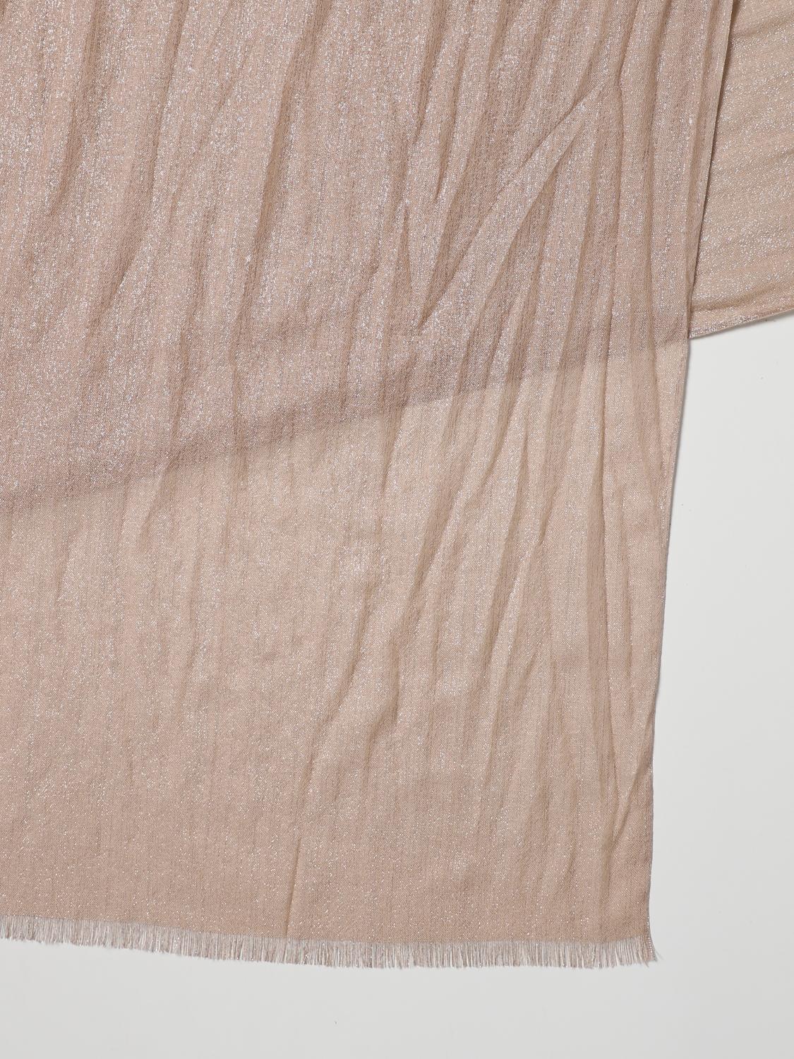 BRUNELLO CUCINELLI SCIARPA: Sciarpa Sparkling Brunello Cucinelli in cashmere e seta, Burro - Img 3