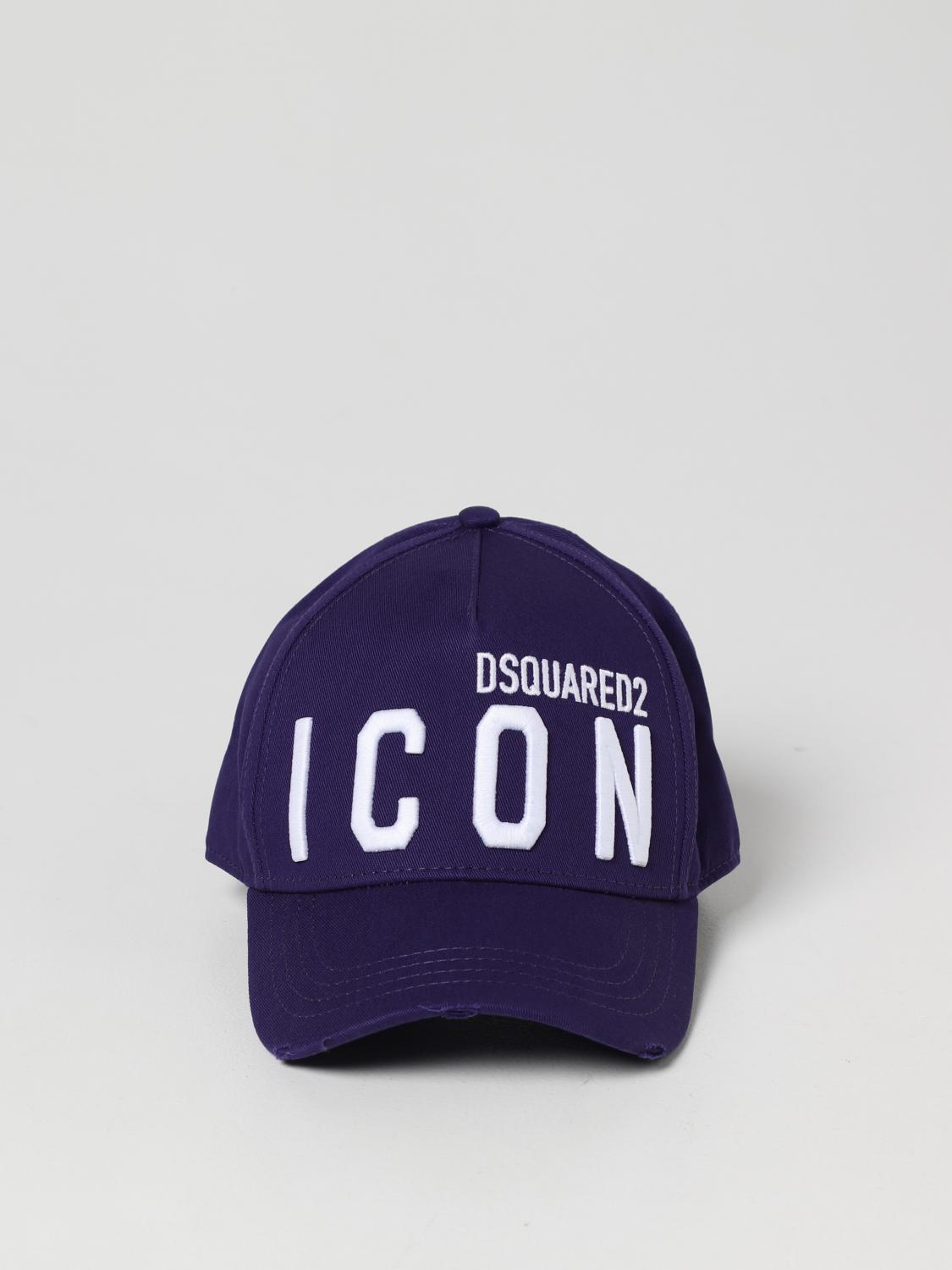 DSQUARED2 HAT: Hat men Dsquared2, Violet - Img 2