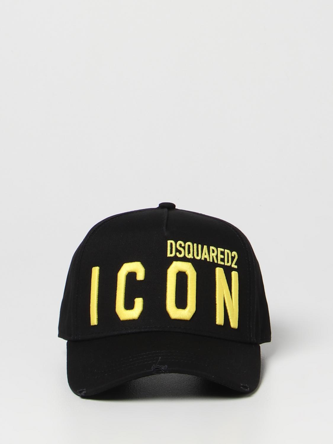 DSQUARED2 HAT: Hat men Dsquared2, Black 2 - Img 2