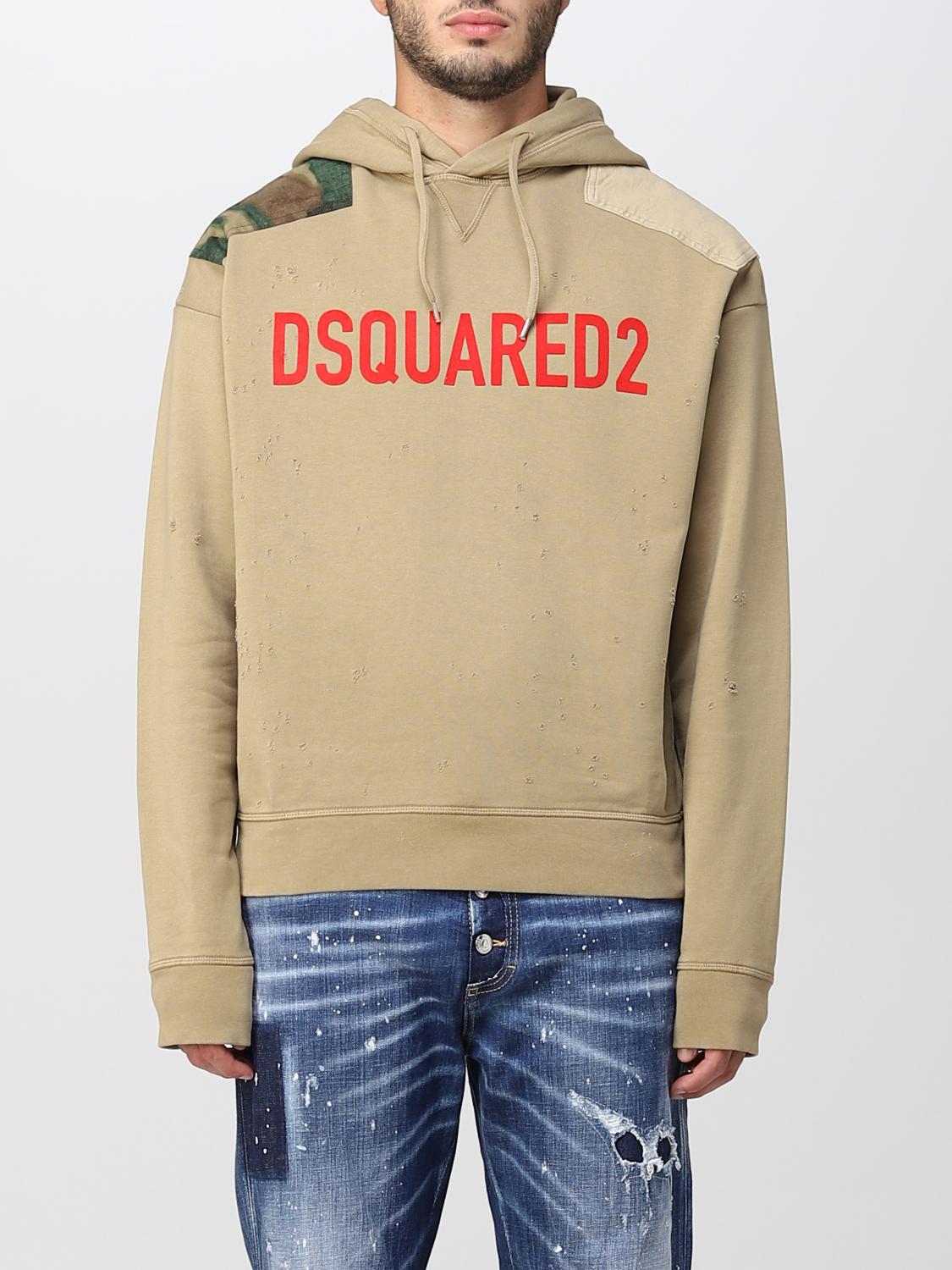 DSQUARED2 SUDADERA: Sudadera hombre Dsquared2, Beige - Img 1