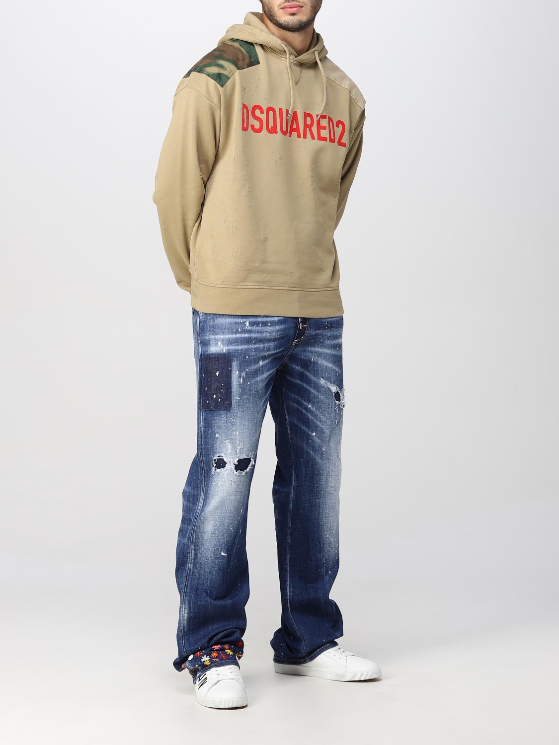 DSQUARED2 SUDADERA: Sudadera hombre Dsquared2, Beige - Img 2