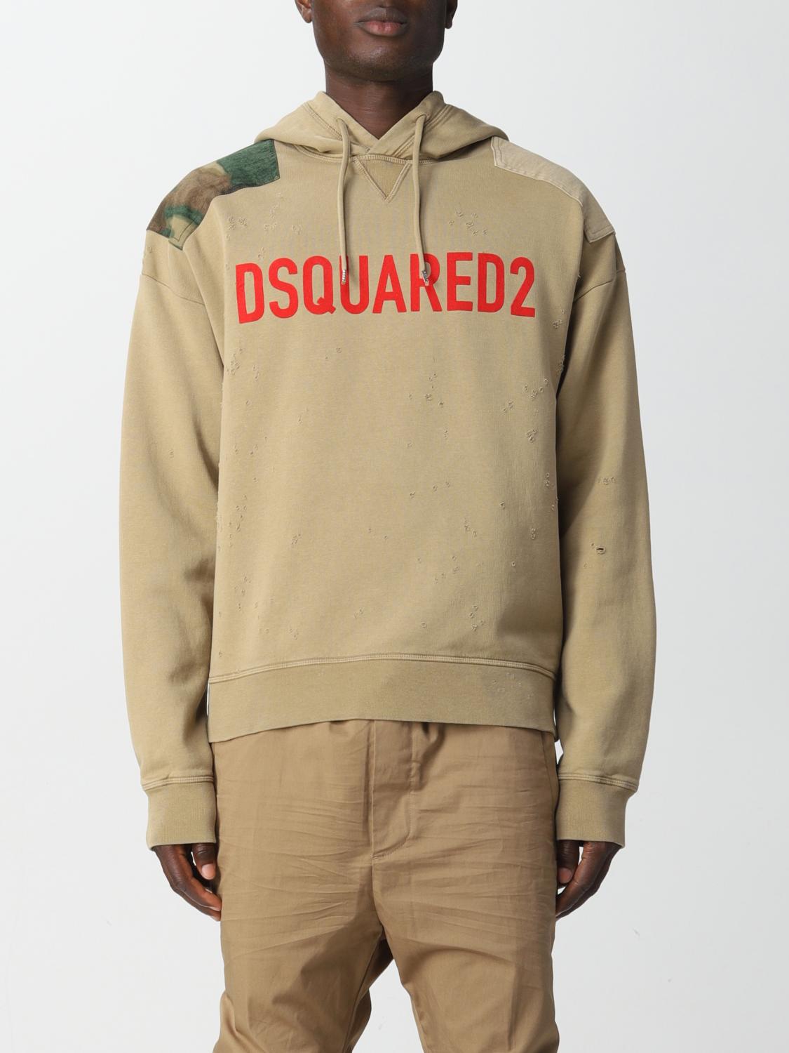 DSQUARED2 SUDADERA: Sudadera hombre Dsquared2, Camello - Img 1